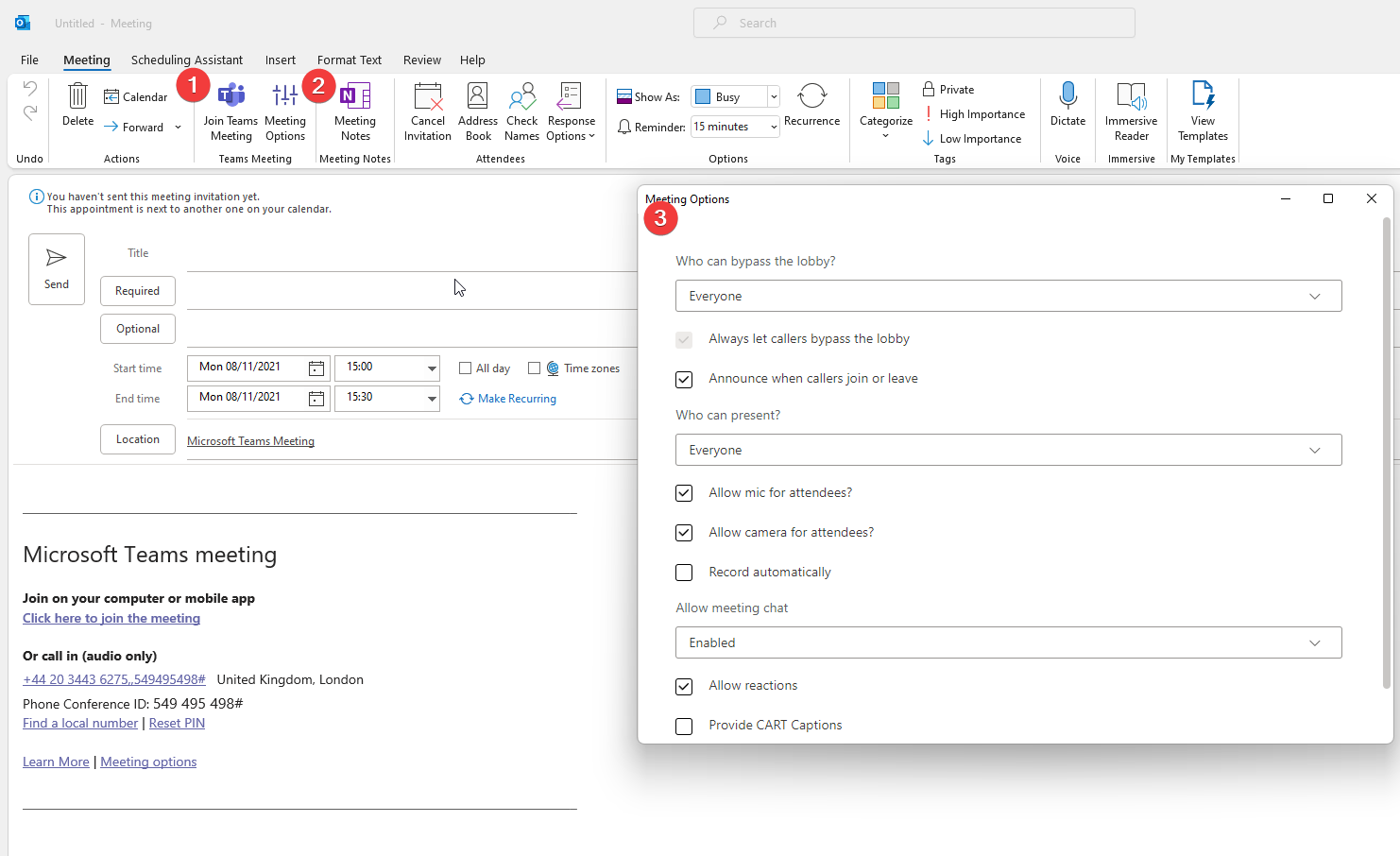 How To Set Up Teams Meeting In Office 365